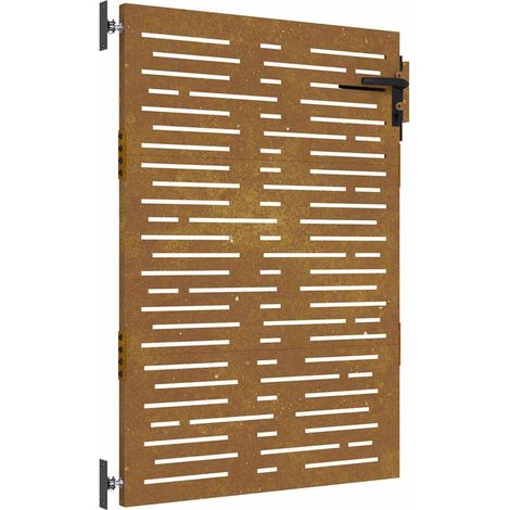 Maison Exclusive - Gartentor 85x125 cm Cortenstahl Quadratisches (1/5)
