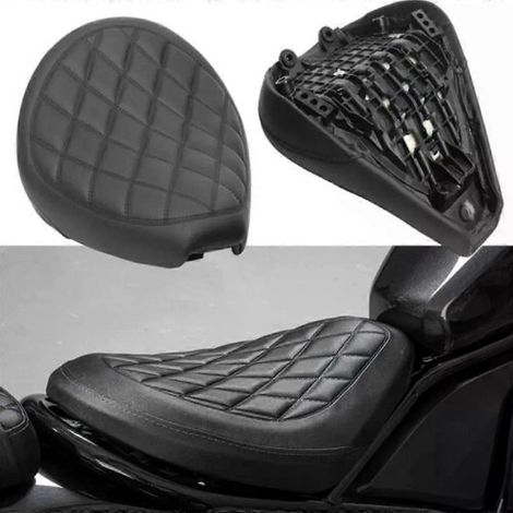 Coussin de siège conducteur monoplace noir compatible avec les motos Honda Rebel CMX 250 300 500 2017-2022. (1/5)