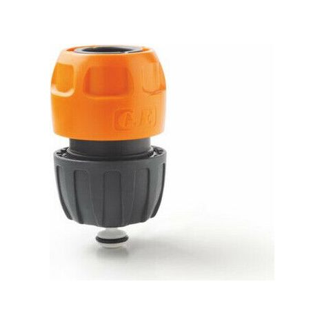 Raccordo portagomma ACQUASTOP a Scatto 1/2 5/8 3/4 Tubo Attacco Rapido GF Garden - Diametro: Diametro 1/2" - 5/8" (12 - 15 mm) (1/2)