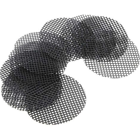 10 Pièces Grilles de Fond pour Pots de Fleurs 8cm, Tapis de Drainage pour Plantes en Pot et Culture Bonsaï