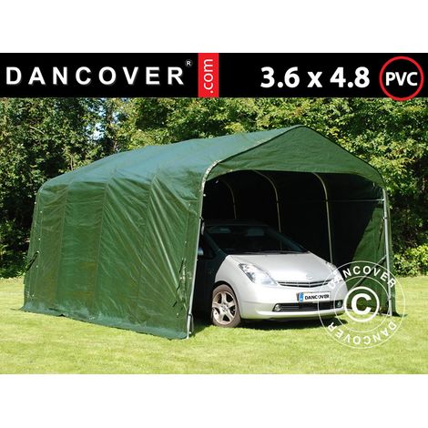 Zeltgarage PRO 3,6x4,8x2,68m, PVC, Grün - Dancover (1/5)