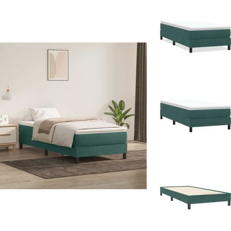 Sommier à lattes de lit sans matelas vert foncé 80x220 cm - Sommier À Lattes De Lit - Sommiers À Lattes De Lit - Lit - Meuble De Chambre À Coucher (1/5)