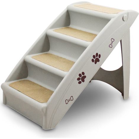 ANIMEL Hundetreppe Tiertreppe Katzentreppe Welpentreppe Haustiertreppe Treppe Hund Katze Einstiegshilfe für Auto, Bett, Couch bis 100kg