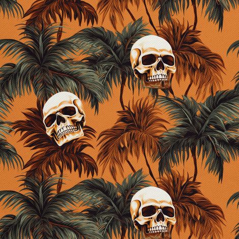 Tela Oxford decorativa para exteriores - Motivo de calavera I DX4768 (1/5)