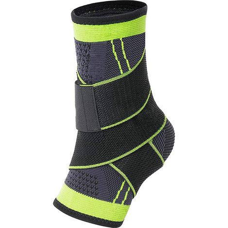 Attelles de cheville, support de cheville à compression ajustable pour hommes et femmes, attelle de cheville robuste pour la protection sportive, stabilise les ligaments, soulage les gonflements et le (1/5)