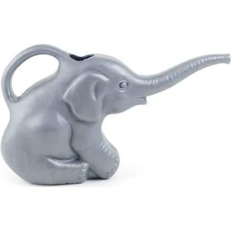 Arrosoir éléphant, 2 pintes, arrosoir d'intérieur original, décoratif et fonctionnel (63182) 0,5 gallon, gris (1/5)