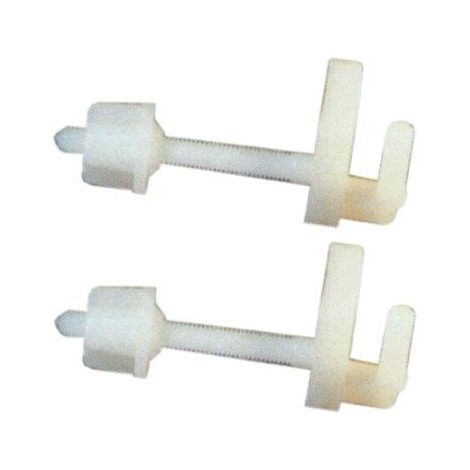CERNIERE SEDILE WC NYLON - BIANCO CF=PZ 2- 25 confezioni