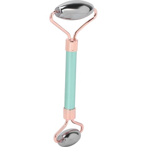 Rouleau de massage visage Terahertz Anti-âge Pierre Beauté Soin Rides Cernes Yeux Front Menton Cou Vert (1/5)