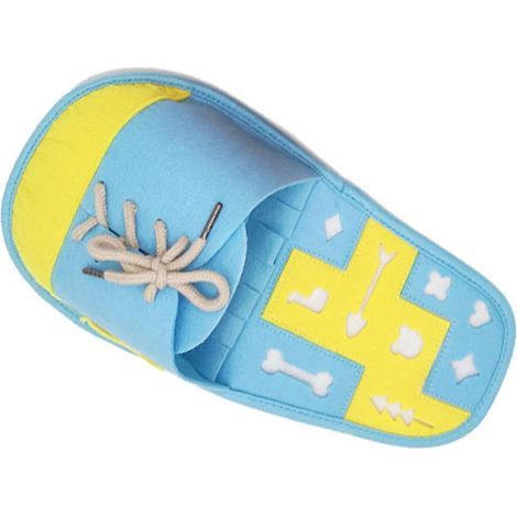 Tapis de Reniflement de Chaussure pour Chiens Bleu en Feutre Fond Antidérapant, Interactif pour Encourager Compétences de Recherche Fouille (1/5)