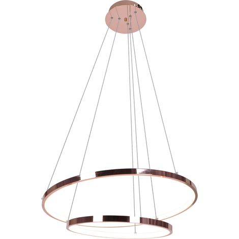 Suspension LED anneaux dorés Ø60 Kaja Diego K-8152 (1/2)
