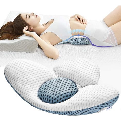 Oreiller orthopédique de soutien lombaire, oreiller de soutien lombaire pour le sommeil, oreiller de soutien de la lordose lombaire, adapté à la sciatique, aux douleurs de grossesse, aux douleurs de h (1/5)