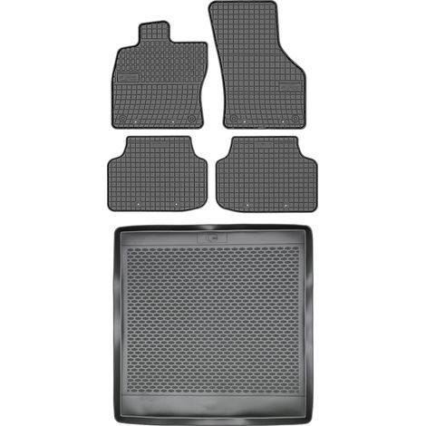 SET di tappetini in gomma per auto e tappetino per bagagliaio per Skoda Octavia III Kombi dal 2013 al 2019 (1/5)