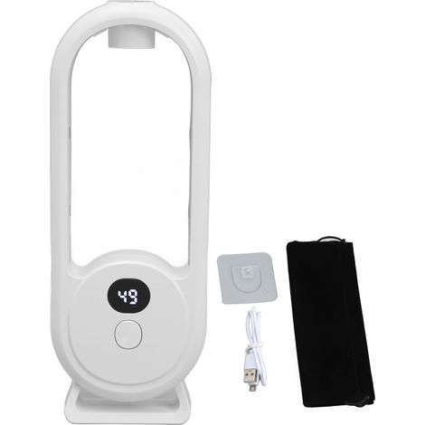 Ultraschall-Diffusor für ätherische Öle mit 5 Geschwindigkeitsstufen, Timer und LED-Beleuchtung – für Zuhause, Büro, Hotel (Weiß)