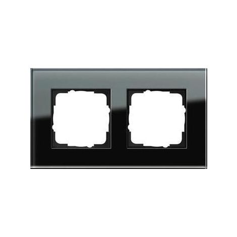 Gira Abdeckrahmen 2f. sw-glas Esprit 021205 (1/5)