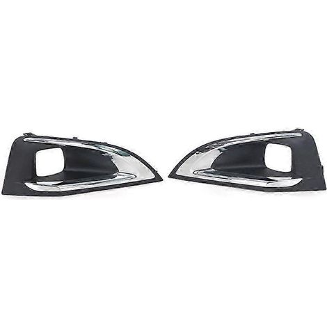 Cubierta de faro antiniebla inferior de la rejilla del parachoques delantero del coche sin orificio para sensor Embellecedores de cubierta de faro antiniebla para 4008 5008 GT Edition 0621