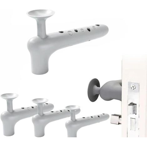 4 Pièces Housses de poignée de porte de sécurité,protection poignée de porte,Protection de poignée de porte anti-collision  Manchon de protection en silicone pour poignée de porte à ventouse, protège (1/5)