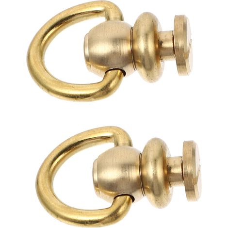 2 Pièces Boucle Rivets Contre- Goujon De Clous De Collier Rivets En Laiton d Anneau De Reliure à Main Bricolage Laiton Faire Tourner Tourner Le Verrou (1/5)