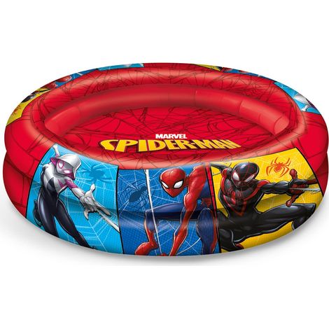 Mondo Toys - SPIDERMAN 2 Rings Pool - Piscina gonfiabile per bambini 2 anelli - diametro 100 cm - +10 mesi - 16931 (1/5)