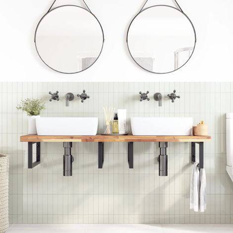 Maison Exclusive - Waschtischplatte Unbehandelt 120x50x4 cm Massi