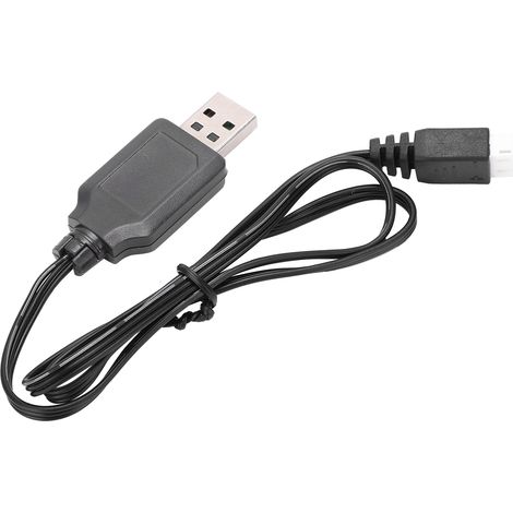 Chargeur USB pour batterie lithium 7,4 V SM3P pour voitures télécommandées, câble USB inclus. (1/5)