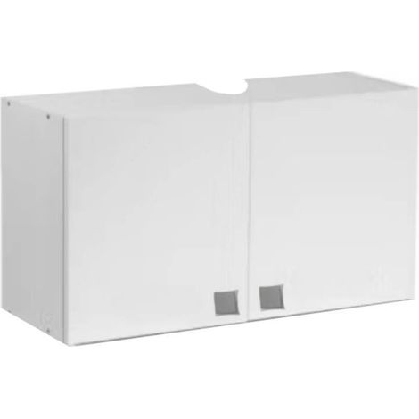 Pensile cappa cucina 2 ante 60x31x40H bianco MONTATO