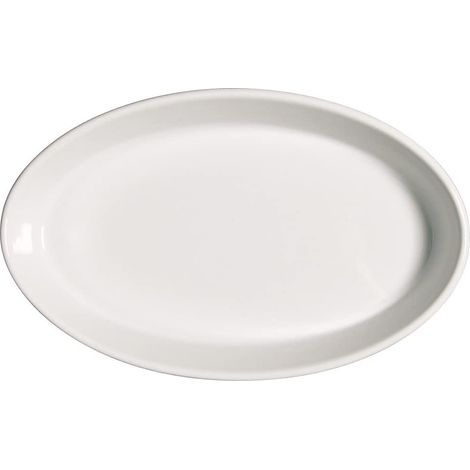 Pirofila Teglia Forno Liscia Ovale in Porcellana 36 cm Saturnia