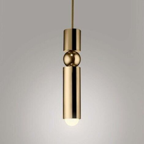 BUNTHAUS E27 LED Gold Nordischer Acryl-Kronleuchter Moderne Pendelleuchte Esszimmer-Kronleuchter Küche Schlafzimmer Nachttischlampe Restaurantleuchten