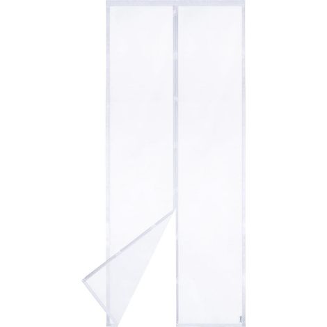 Magnet Fliegengitter Tür 80x200 cm Weiß, Katzenkrallen Sicher, Langlebig (1/5)