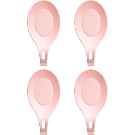 Spoon Rest - Food-Grade Silicone - Heat Resistant Up To 230°C - Non-Slip Base - For Kitchen Counter And Stove Top - Pack Of 4 (1/5)