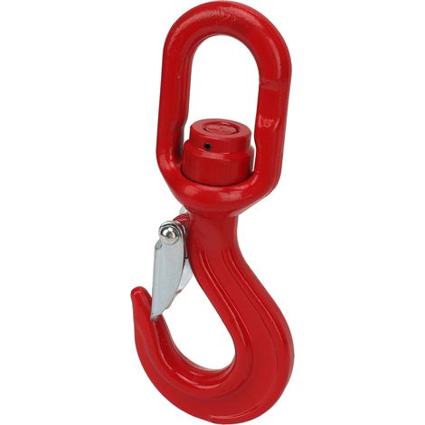 Crochet rotatif pour grue de 3,15 tonnes, élingue de levage universelle robuste en acier allié avec roulement pour palan (1/5)