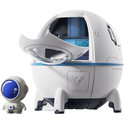 Mini umidificatore a forma di capsula per casa, ufficio e auto – Elevata emissione di vapore per camere da letto e scrivanie - Crezuo