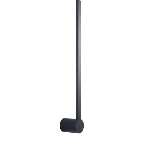 Forlight Passeggio - Aplique de Pared Exterior LED 6.5W y 800lm con Luz Neutra 4000K. Estructura de Aluminio. Uso Interior IP65. Color Negro