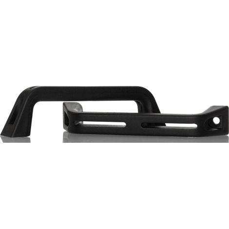 Poignée en Plastique RS PRO, entraxe 120mm, 141mm x 28 mm x 24mm, filetage M6 ( Prix pour Paquet de 2 ) (1/2)