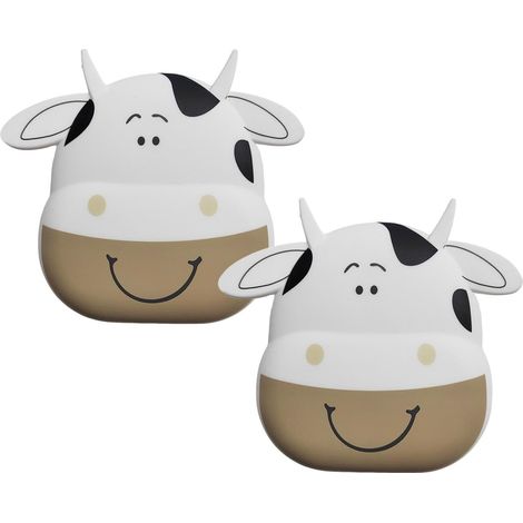 Gants de cuisine en forme de vache résistants à la chaleur, anti-brûlures, pour la cuisson, la pâtisserie et les grillades. (1/5)