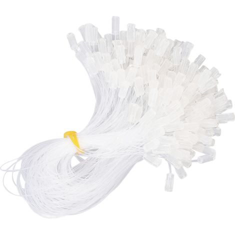 200 fils élastiques invisibles pour extensions de cheveux - Fil de pêche transparent et résistant (1/5)