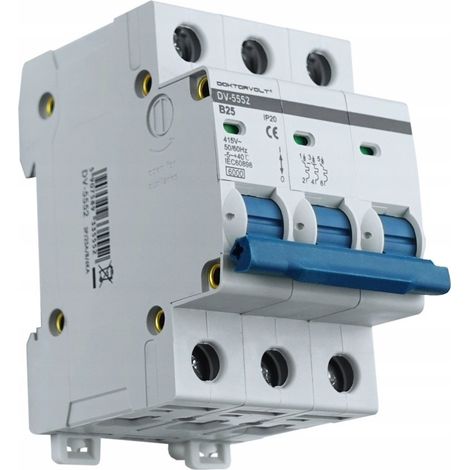 Leitungsschutzschalter 3P B 25A 6kA AC 5552 (1/3)