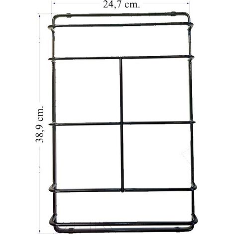 GRIGLIA PER CUCINA A GAS 1 FUOCO ADATTA FRANKE 24,7 X 38,9 NERA LUCIDA P 15710 (1/2)