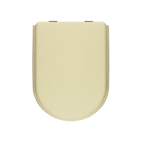 Abattant WC pour vase Vavid Orientale Abattant WC champagne 45 x 36 cm avec charnie'res re'glables et sie'ge en fonte de bois Champagne