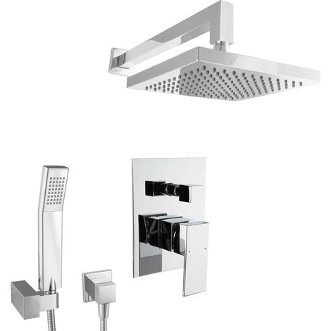 Ensemble de douche encastré PaulGurkes avec douche pluie carrée (1/5)