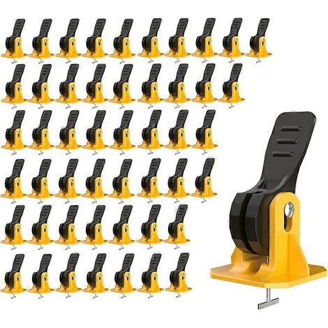 50 outils de nivellement pour la pose de carrelage, système de nivellement réutilisable, outils de nivellement de sol, Ti (1/5)