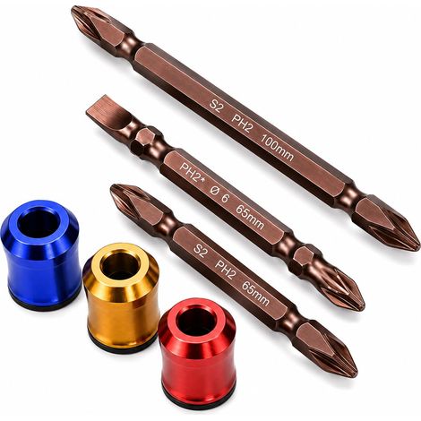 Porte-embout de tournevis magnétique : 1/4 pouce Porte-vis magnétique pour forets avec force magnétique puissante pour meubles, bricolage, réparation de véhicule (1/5)