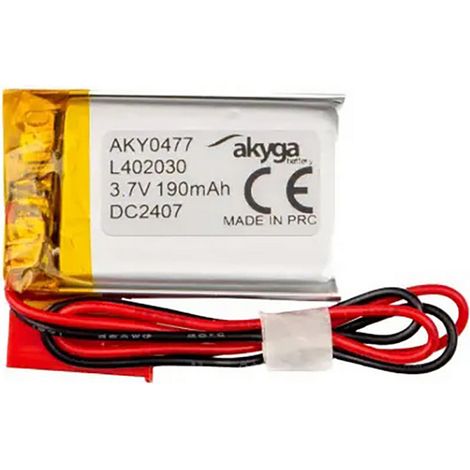 Akyga LP402030 Akkupack x Spezial-Akku  LiPo 3.7 V 190 mAh