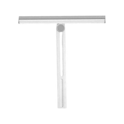 Raclette de nettoyage, raclette de douche pliable porte de douche en verre, hors nettoyage de salle de bain, blanche, 28 x 30 cm (1/5)