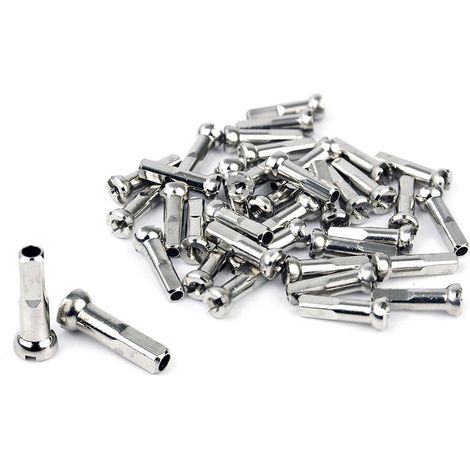 Tétons Sapim Polyax, 16 mm, laiton, argent, 38 pièces. (1/4)