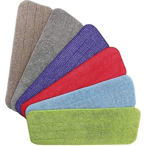 6pcs Mop Remplacement,Housse de Nettoyage de Rechange Mop Remplacement des Tampons,Microfibre de Pulvérisation de Balai pour les Serpillères Spray