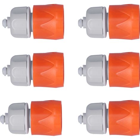 6 pièces Raccord de tuyau plastique résistant anti-acide fort antirouille Tête d'aspiration Adaptateur de conduite pour piscine jardin Norme UE (1/5)