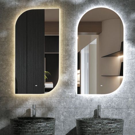 LEDIMEX-  Espejo Baño 110X60cm con Led y Antivaho Cromado