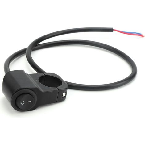 Interrupteur de Guidon de Moto, Interrupteur de Guidon 7 / 8in Phare Antibrouillard Bouton Marche/Arrêt étanche pour Vélos électriques 12V Moto ATV (1/4)