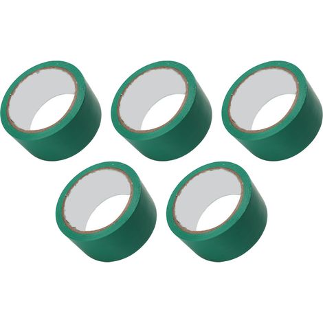 Ruban de Marquage au Sol 5cm x 5 Rouleaux pour Terrains de Sport, Gymnase et Courts, Vert (1/5)
