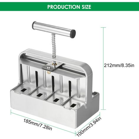 Kit de fabrication de blocs de terre : Kit d'outils pour fabriquer des blocs de 2 pouces à 8 cellules avec 3 tailles de chevilles de semis, blocs à prise confortable pour les semis, protégeant les gre (1/5)